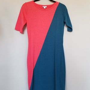 LuLaRoe color block Julia dress